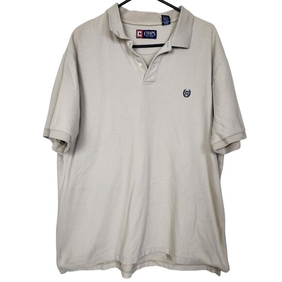 Chaps XXL Tan Collared Polo Shirt - Picture 1 of 7